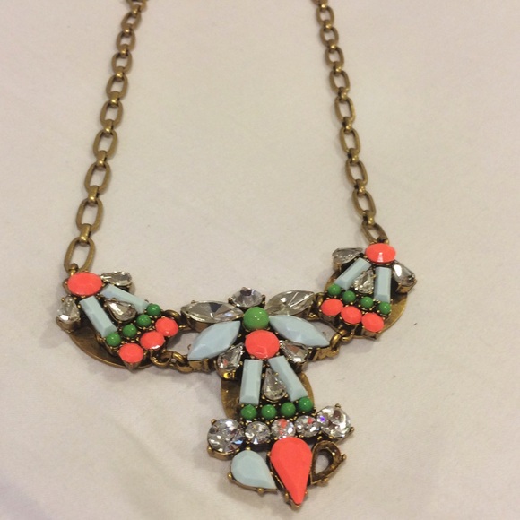 J. Crew Jewelry - Jcrew Colorful Crystal Necklace