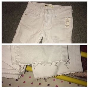 white ripped jeans