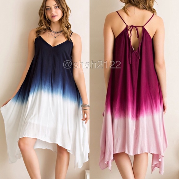 tie dye boho dress