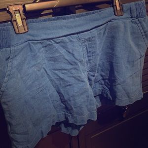 Old navy blue linen shorts M