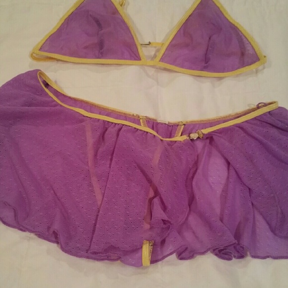 2 pc Sweet Tease Skirted Thong & Tiny Top