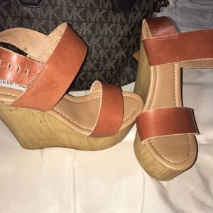 Steve Madden Leather Wedges