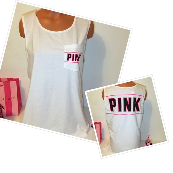 PINK Victoria's Secret Tops - 🚫SOLD🚫NEW PINK VS BIG LOGO MUSCLE TANK