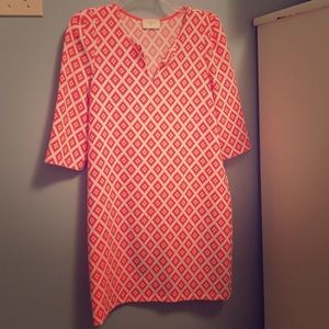 ❌SOLD❌ Printed Orange Shift Dress