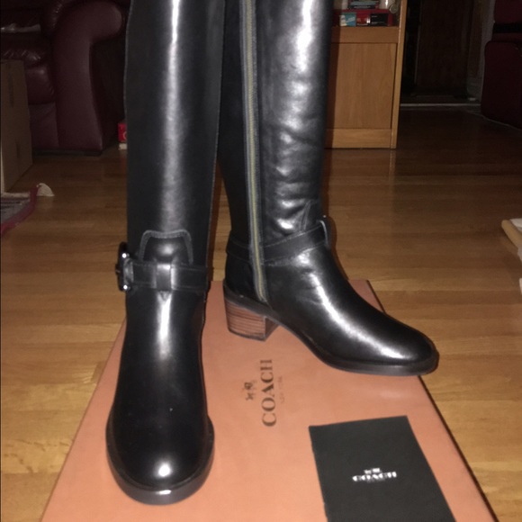 monogram boots wide calf