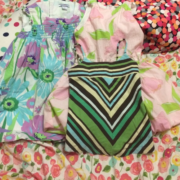 2 DRESSS & 1 TANk STYLE Shirt ToddlerSize 3 g - Picture 1 of 4