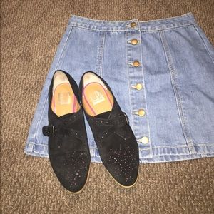 DV by Dolce Vita Black Suede Orxford Size 8