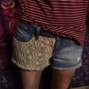 Crochet shorts