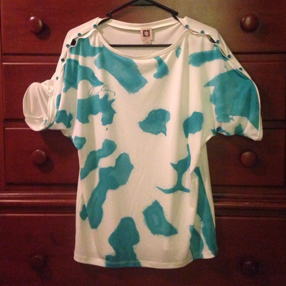 ⚡️ Anne Klein Abstract Logo Top⚡️ - Picture 1 of 4