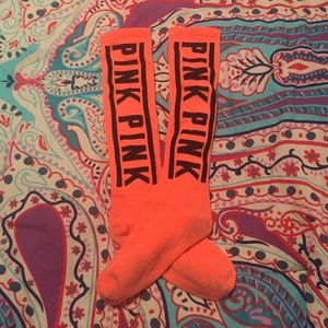 Victoria's Secret PINK Tall Socks (Corral)