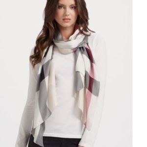 Burberry Check Satin Scarf