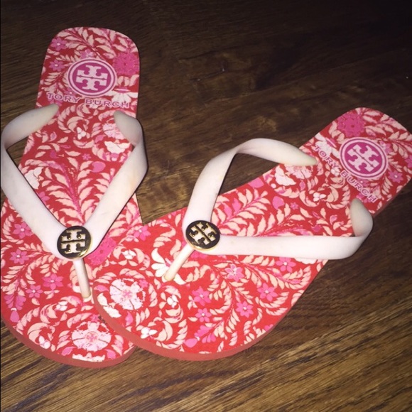 brand new Tory Burch flip flops
