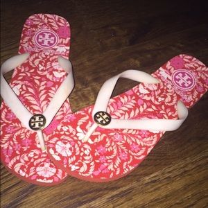 brand new Tory Burch flip flops