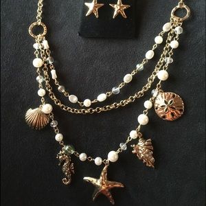 NWOT necklace and earings
