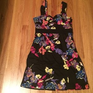 Black floral dress