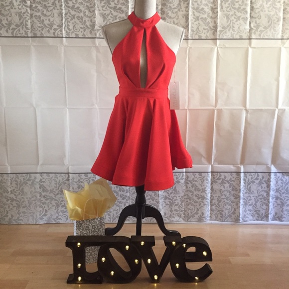 NWT Red skater dress