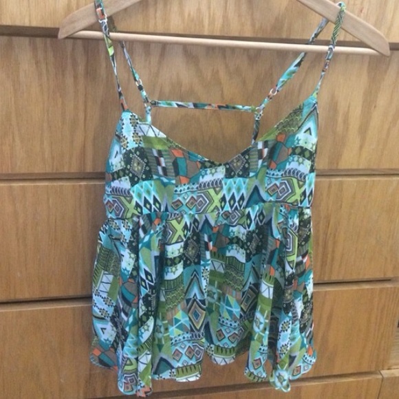LF pattern woven top - Picture 1 of 4