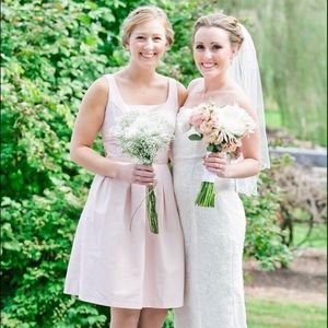 Light pink bridesmaid dress
