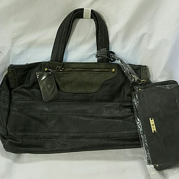David Jones Bags David Jones Leather Handbag Shoulder Strap Gray