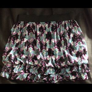 Cute Black and Paisley Skirt