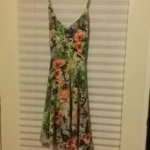 Spaghetti strap mini summer dress