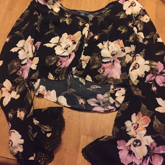 Floral peasant blouse