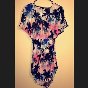 H&M Beachy palm Tree Dress