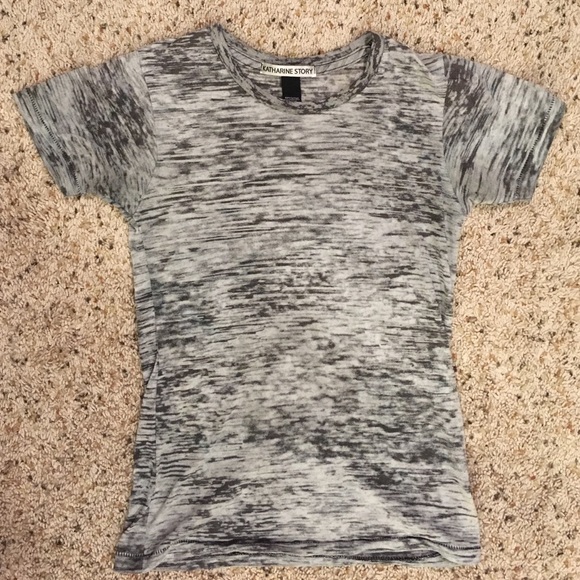 Katharine Story blown out gray cotton shirt