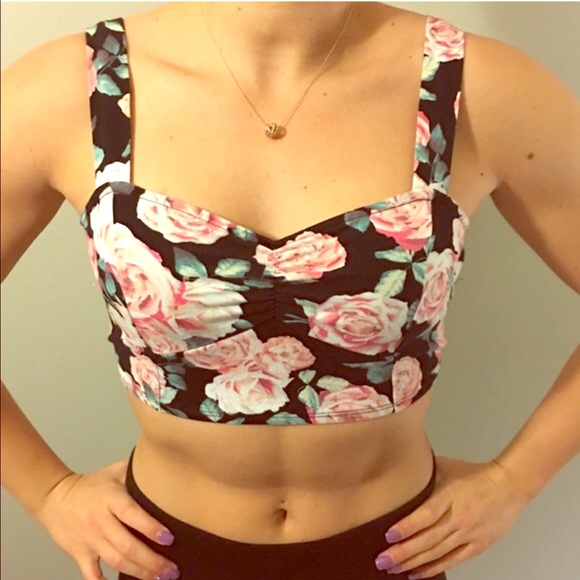 Floral crop top