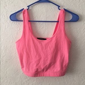 crop top tank band at bottom