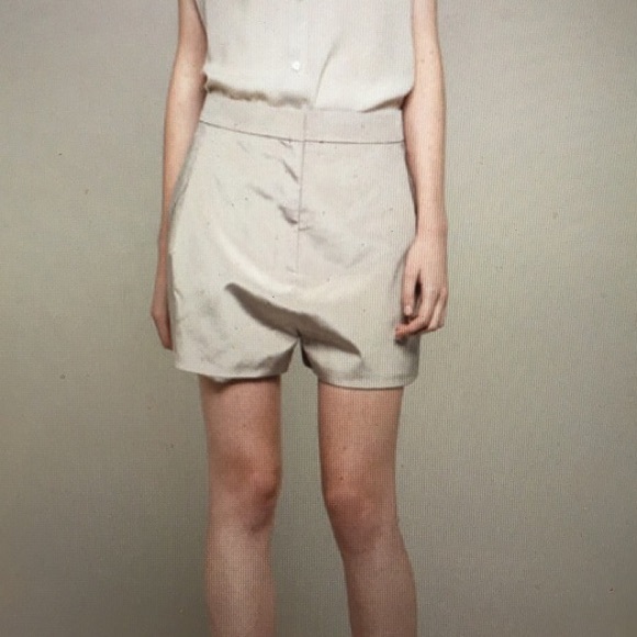 Acne Macau silk polka dot dress shorts