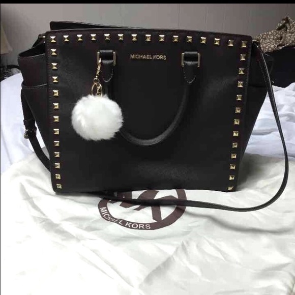 ‼️SOLD‼️Michael Kors XLarge Dark brown Selma purse - Picture 4 of 4