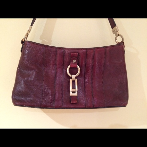 Etienne Aigner maroon handbag