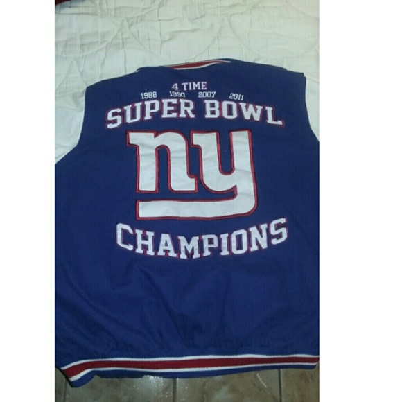 NY Giants 4 time super bowl jacket