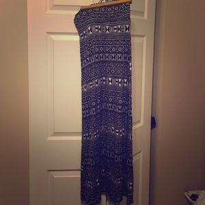 Tribal print maxi skirt