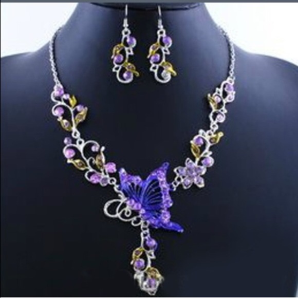NWOT Never Worn Necklace & Earring Set