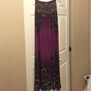 Strapless maxi dress