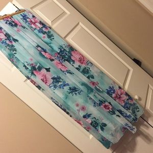 Floral maxi skirt