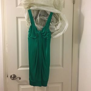 BEBE green cocktail dress