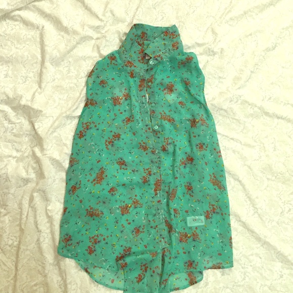 Button up tank top