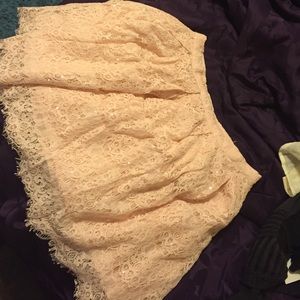 Baby pink skirt