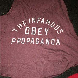 Obey crop top