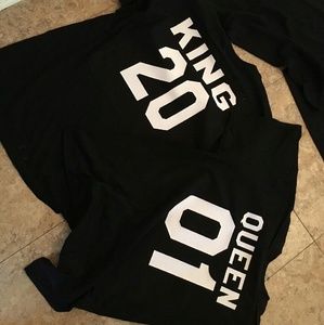 King & Queen couple shirts