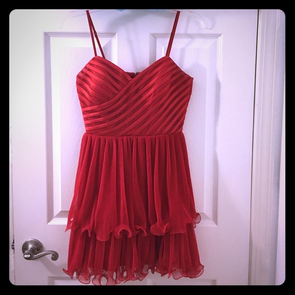 Guess by Marciano red cocktail dress.