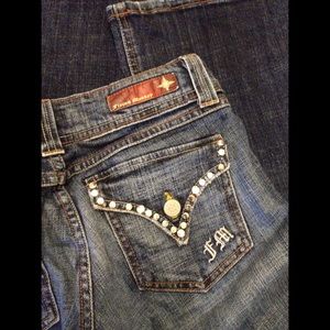Flying Monkey Jeans • Flare Denim Rhinestone