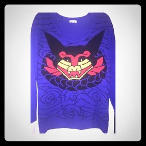 Graphic print sweater