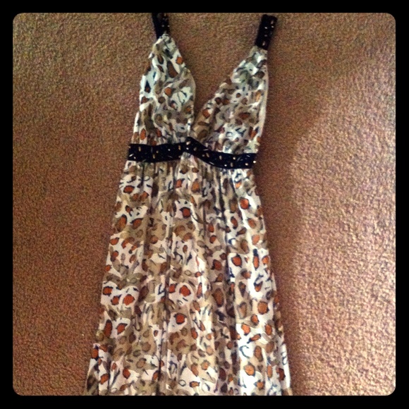 bebe cutout maxi dress