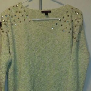Punk/grunge studded oversized sweater