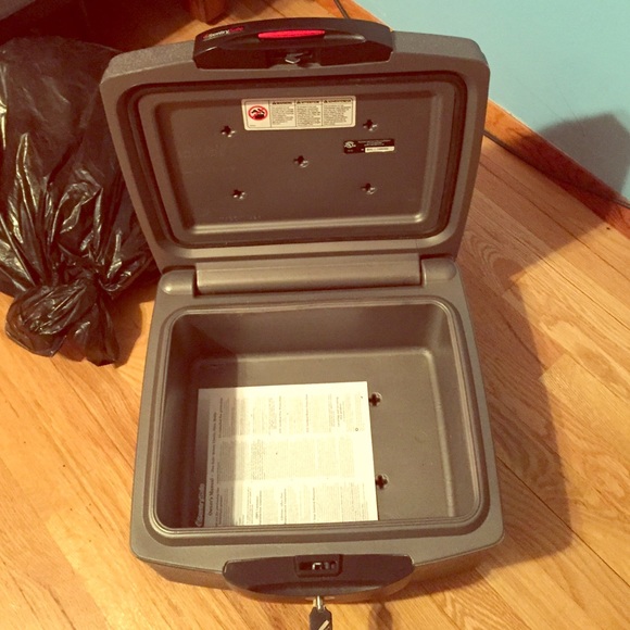 Small safe with two keys