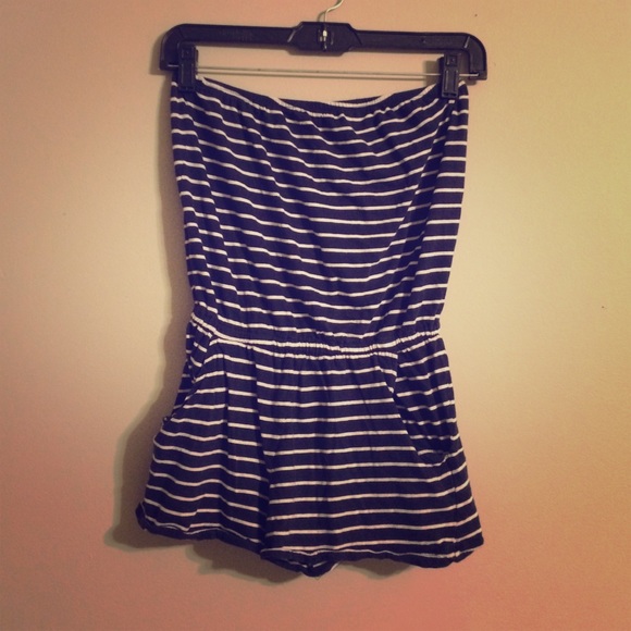 Forever 21 Striped Romper